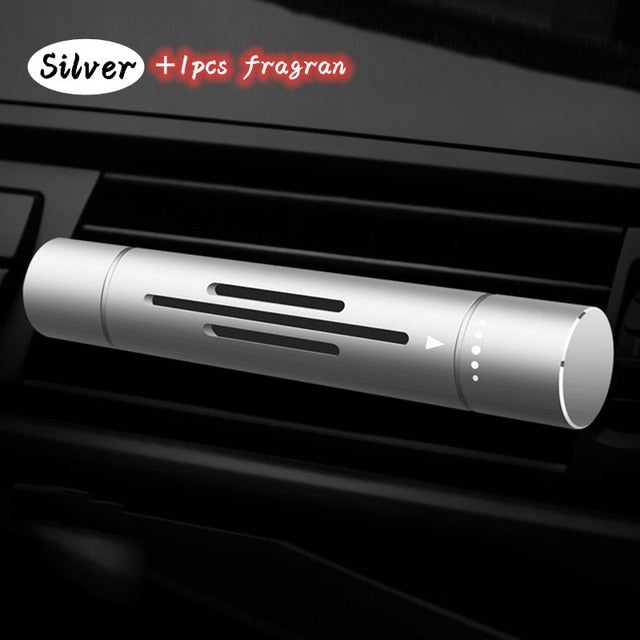 Mini Alloy Solid Aroma Car Air Freshener Air Vent Perfume Fresh Scented Flavoring for Auto Interior Accessories Decoration