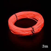 Load image into Gallery viewer, 12V Flexible Neon EL Wire Rope Indoor Interior Light for AUTO 1m/2m/3m/5m Car LED Strips Auto Decoration Atmosphere Lamp