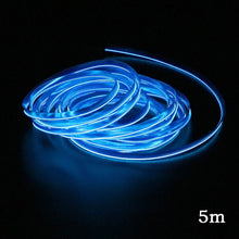 Load image into Gallery viewer, 12V Flexible Neon EL Wire Rope Indoor Interior Light for AUTO 1m/2m/3m/5m Car LED Strips Auto Decoration Atmosphere Lamp