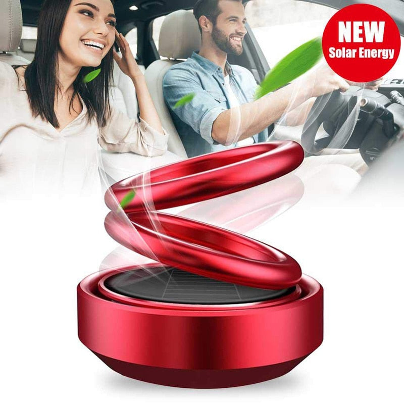 Fashion Solar Auto Rotating Car Perfume Air Freshener Fragrance for Auto Accessories or Home Decoration Ornament