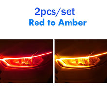 Load image into Gallery viewer, 2pcs Cars DRL LED Daytime Running Lights Auto Flowing Turn Signal Guide Strip Headlight  Accessories