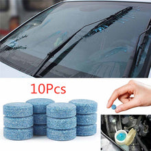 Load image into Gallery viewer, 10 Pcs  Multifunction Compact Glass Washer Detergent Effervescent Tablets for Car Window  Glass or Home Window Glass Cleaning