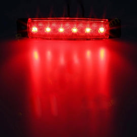 LED Lights Car External   12V/24V /6 SMD LED Auto Car Bus Truck Lorry Side Marker Indicator low Trailer Light Rear Side Lamp