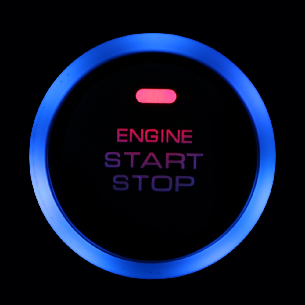 12V Safe Car Engine Start Stop Push Button Keyless Entry Ignition Starter Switch LED Light for Auto Replacement