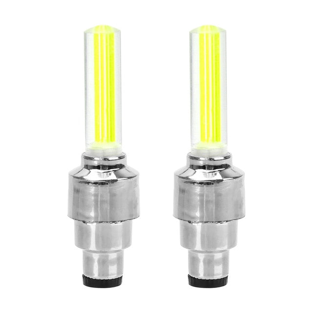 2PCS LED Light For Tire Valve CapFlash Spoke Neon Lamp Auto Car Wheel Motocycle Bike Tire Valve Cap