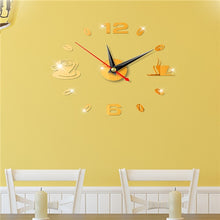 Load image into Gallery viewer, Big Wall Clock 3D Mirror Sticker Unique Big Number DIY Decor Wall Clock Art Sticker Decal Home Modern Decoration