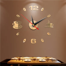 Load image into Gallery viewer, Big Wall Clock 3D Mirror Sticker Unique Big Number DIY Decor Wall Clock Art Sticker Decal Home Modern Decoration