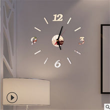 Load image into Gallery viewer, Big Wall Clock 3D Mirror Sticker Unique Big Number DIY Decor Wall Clock Art Sticker Decal Home Modern Decoration