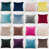 Cushion Cover Velvet Pillowcase Solid Color Pillow Case Decor Room Pillow Cover Decorative  Sofa Throw Pillows