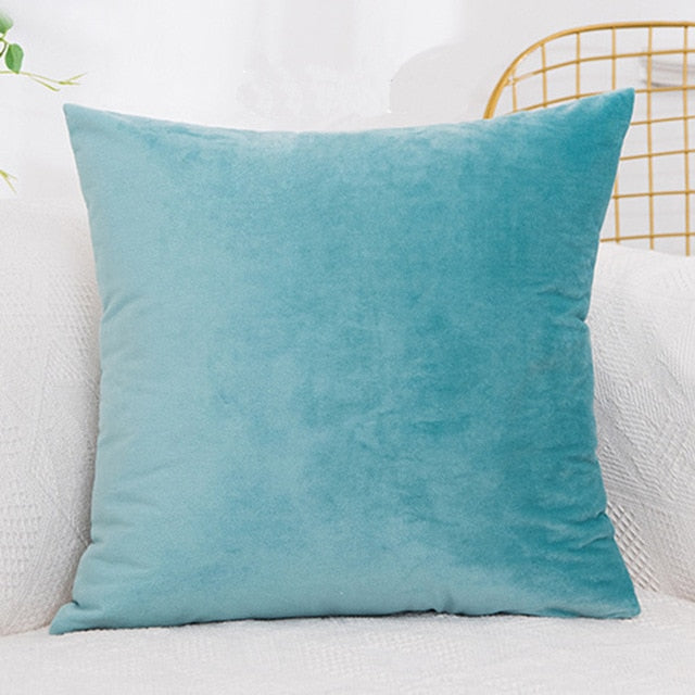Cushion Cover Velvet Pillowcase Solid Color Pillow Case Decor Room Pillow Cover Decorative  Sofa Throw Pillows