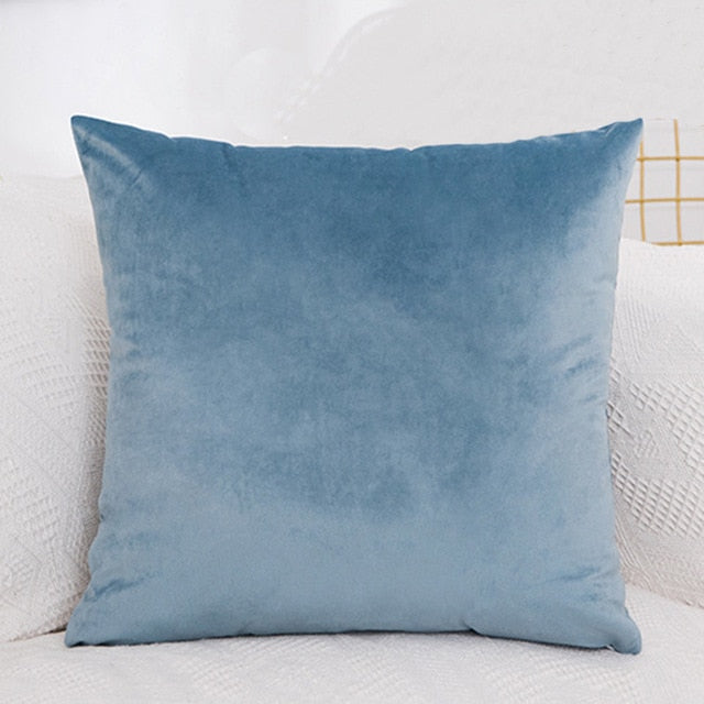 Cushion Cover Velvet Pillowcase Solid Color Pillow Case Decor Room Pillow Cover Decorative  Sofa Throw Pillows