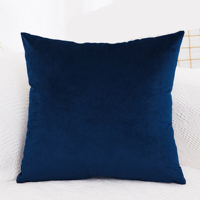 Cushion Cover Velvet Pillowcase Solid Color Pillow Case Decor Room Pillow Cover Decorative  Sofa Throw Pillows