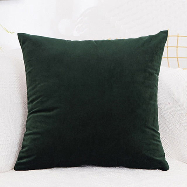 Cushion Cover Velvet Pillowcase Solid Color Pillow Case Decor Room Pillow Cover Decorative  Sofa Throw Pillows