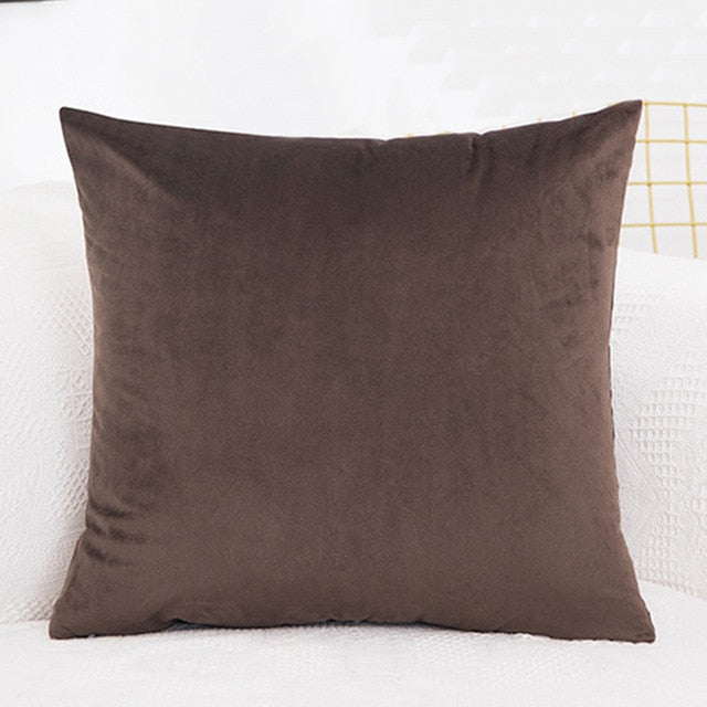 Cushion Cover Velvet Pillowcase Solid Color Pillow Case Decor Room Pillow Cover Decorative  Sofa Throw Pillows