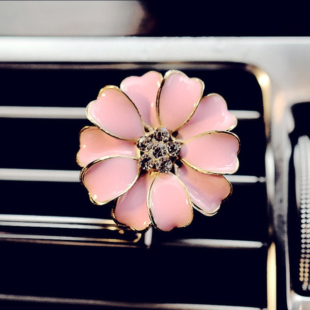 Car Air Freshener Ornament Daisy Flower Perfume Clip Automobiles Decoration Accessories Gift