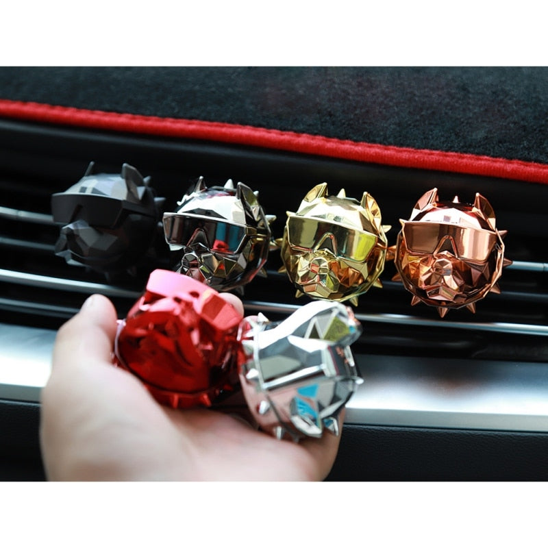 Car Bulldog  Air Freshener Perfume Clip Auto Vents Perfumer Car Decor
