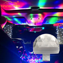 Load image into Gallery viewer, Car Mini USB Colorful  LED Light Lamp for Auto or Home Use DJ RGB  Music Holiday Party Karaoke Atmosphere Lamp Welcome Light