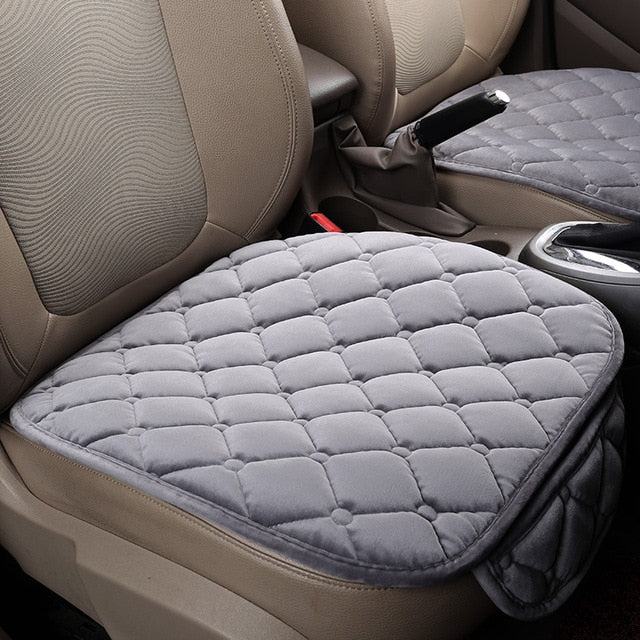 Fashion Car Front/Rear/Full Set Seat Cover Protector Mat Pad Cushion Non-slip Short Plush Waterproof  Cover
