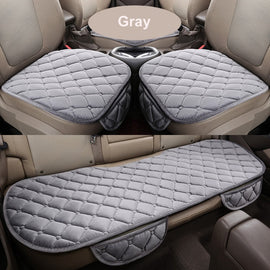 Fashion Car Front/Rear/Full Set Seat Cover Protector Mat Pad Cushion Non-slip Short Plush Waterproof  Cover