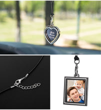 Load image into Gallery viewer, Auto Ornaments Interior Rear View Mirror Decoration Creative Car Back View Mirror Pendant Photo Frame  for Decoration Gift