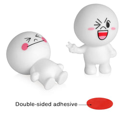 Cute Expression Cartoon Doll Car Decoration Dashboard Auto Interior Decor Accessories