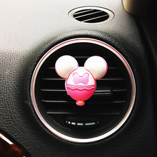 Load image into Gallery viewer, Cute Cartoon Mouse Solid Lemon Scent Perfume Clip Auto Vent Fragrance Air Freshener Automobile Accessories Decoration