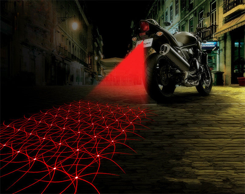 Car LED Laser Fog Light Anti Collision Tail Lamp Auto Accessories Braking Parking Signal Warning Lamps Car Decoration