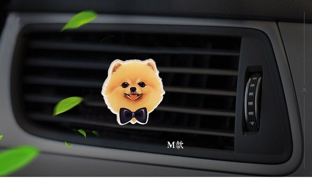 Cute Dog Style Acrylic Air Freshener  Perfume Clip Auto Interior Smell Accessories