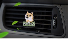 Cute Dog Style Acrylic Air Freshener  Perfume Clip Auto Interior Smell Accessories