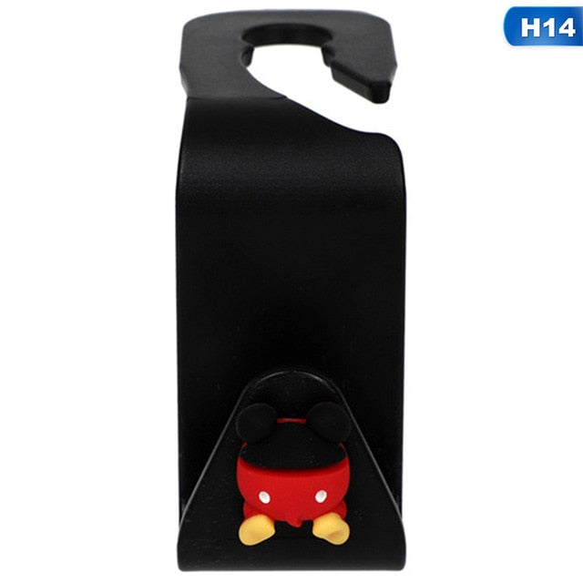 Cartoon Cute Car Seat Hook Hanger Holder Auto Interior Purse Cloth Bag Hanger Organizer Storage Decoration