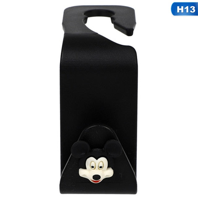 Cartoon Cute Car Seat Hook Hanger Holder Auto Interior Purse Cloth Bag Hanger Organizer Storage Decoration