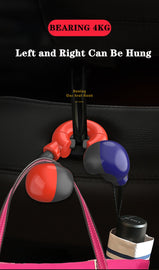 Cute Boxing Cartoon Vehicle Rear Seat Hook Car Seat Back Holder Hidden Creative Portable Hanger of Car Accessories Car Interior Decoration