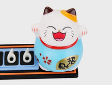 Load image into Gallery viewer, Cute Cartoon Lucky Cat Car Temporary Parking Phone Number Plate Automobiles Telephone Number  Sticker  Notification Decoration