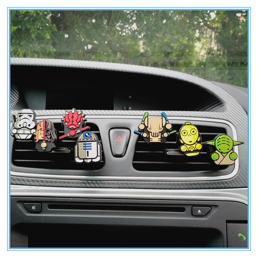 Cute Cartoon Car Air Freshener Perfume Clips Air outlet Air vent decorate Toys Accessories Auto Interior