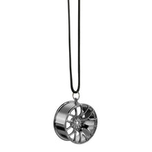 Load image into Gallery viewer, Metal Wheel Hub Flywheel Hanging for Car Interior Rear View Mirror Ornament or for People Hip-hop Style Pendant Decoration