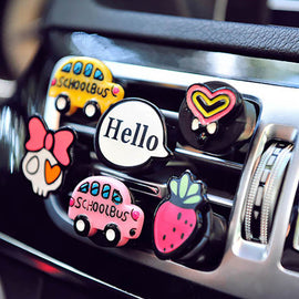 Universal Cute Air Conditioning Vents Perfume Clip Air Freshener Auto Interior Decoration Fragrances Accessories