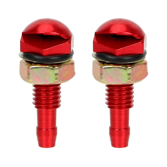 2Pcs Universal Aluminum alloy Fan-Shaped Front Windshield Water Sprayer Car Cleaning for Auto Wiper Jet Nozzle