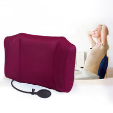 Load image into Gallery viewer, A0662-Tcare Portable Inflatable Lumbar Support Cushion/Massage Pillows - Orthopedic Design for Back Pain Relief - Lumbar Support Pillow with Premium Adjustable Straps