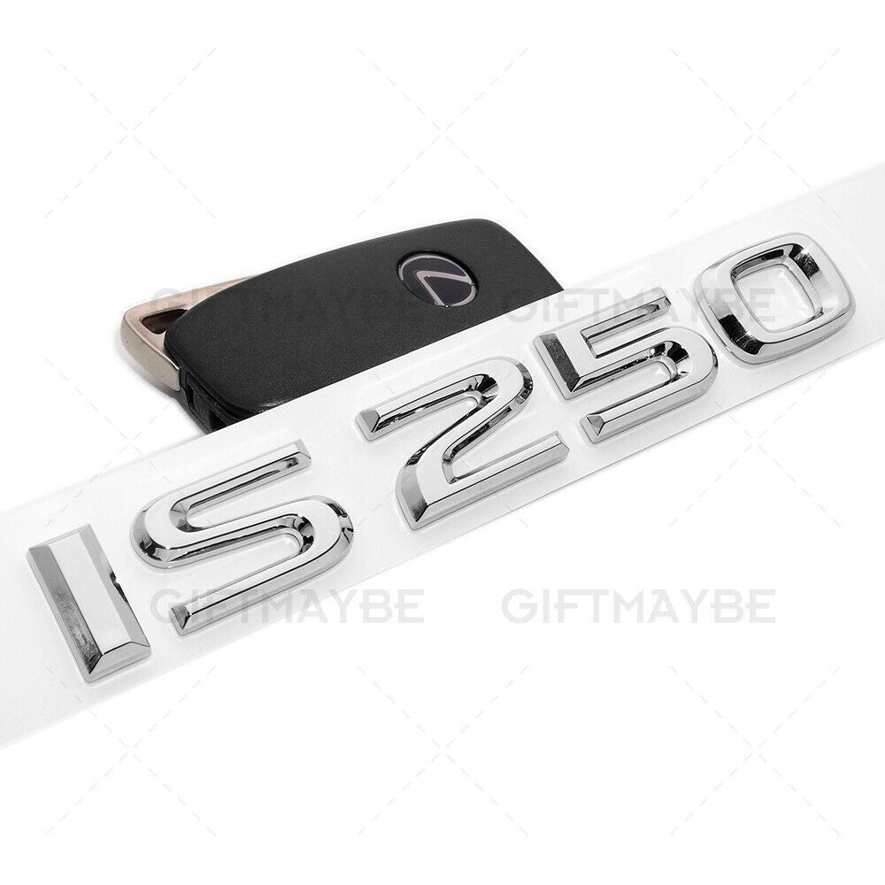 For Lexus Trunk Lid Chrome IS 250 Letter Logo Badge Emblem Car Replace F-Sport