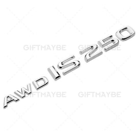 For Lexus Trunk Chrome AWD IS 250 Letter Logo Badge Emblem Car Replace F-Sport