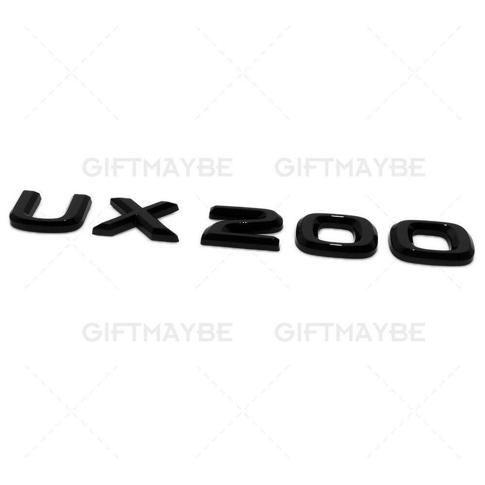For Lexus Trunk Gloss Black UX 200 Letter Logo Badge Emblem Car Replace F-Sport