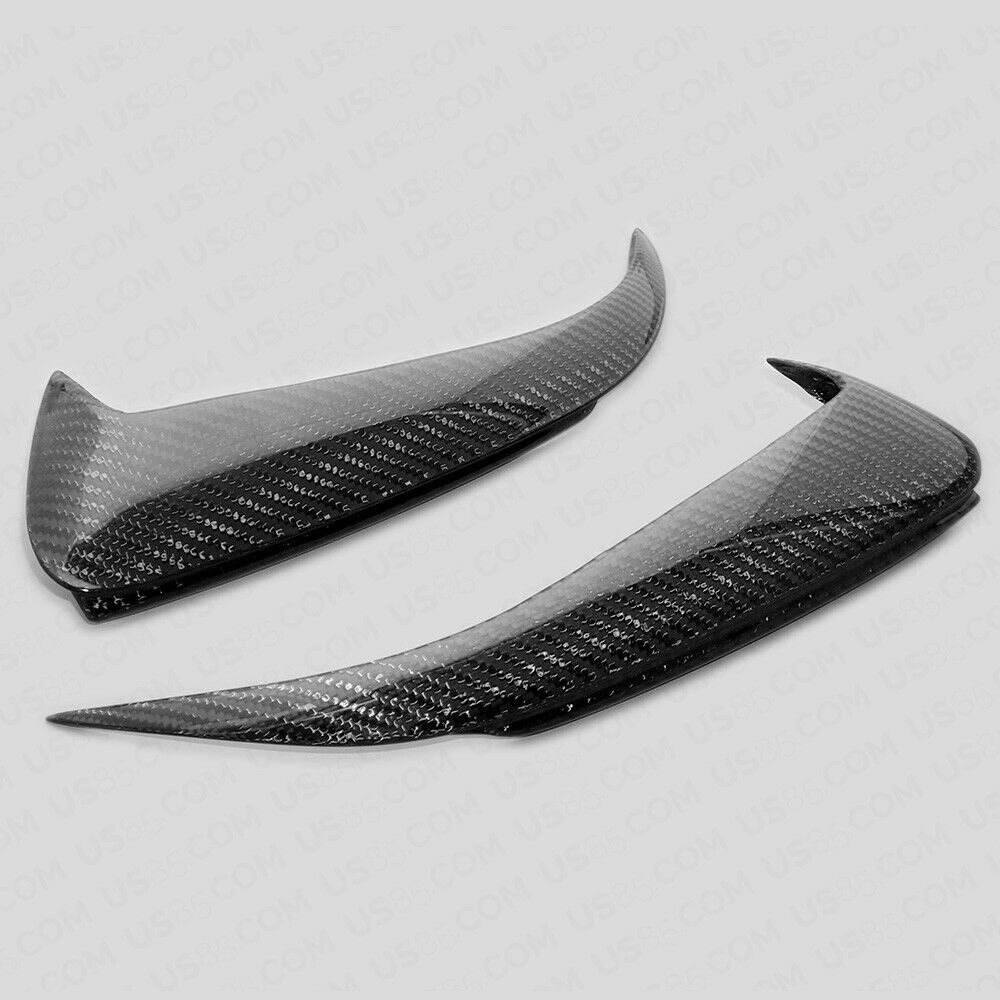 For 15-20 C-Class W205 Rear Bumper Real Carbon Fiber Side Vents Spoiler Forged