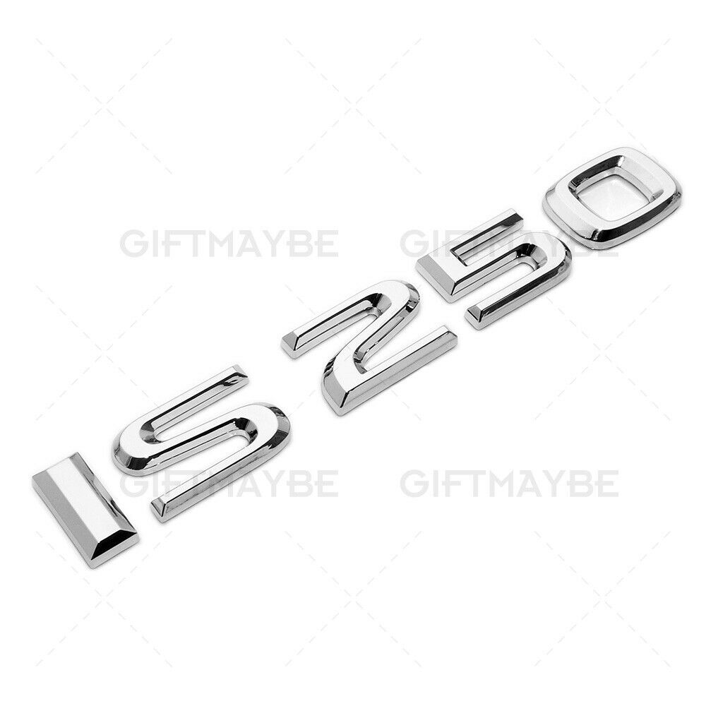 For Lexus Trunk Lid Chrome IS 250 Letter Logo Badge Emblem Car Replace F-Sport