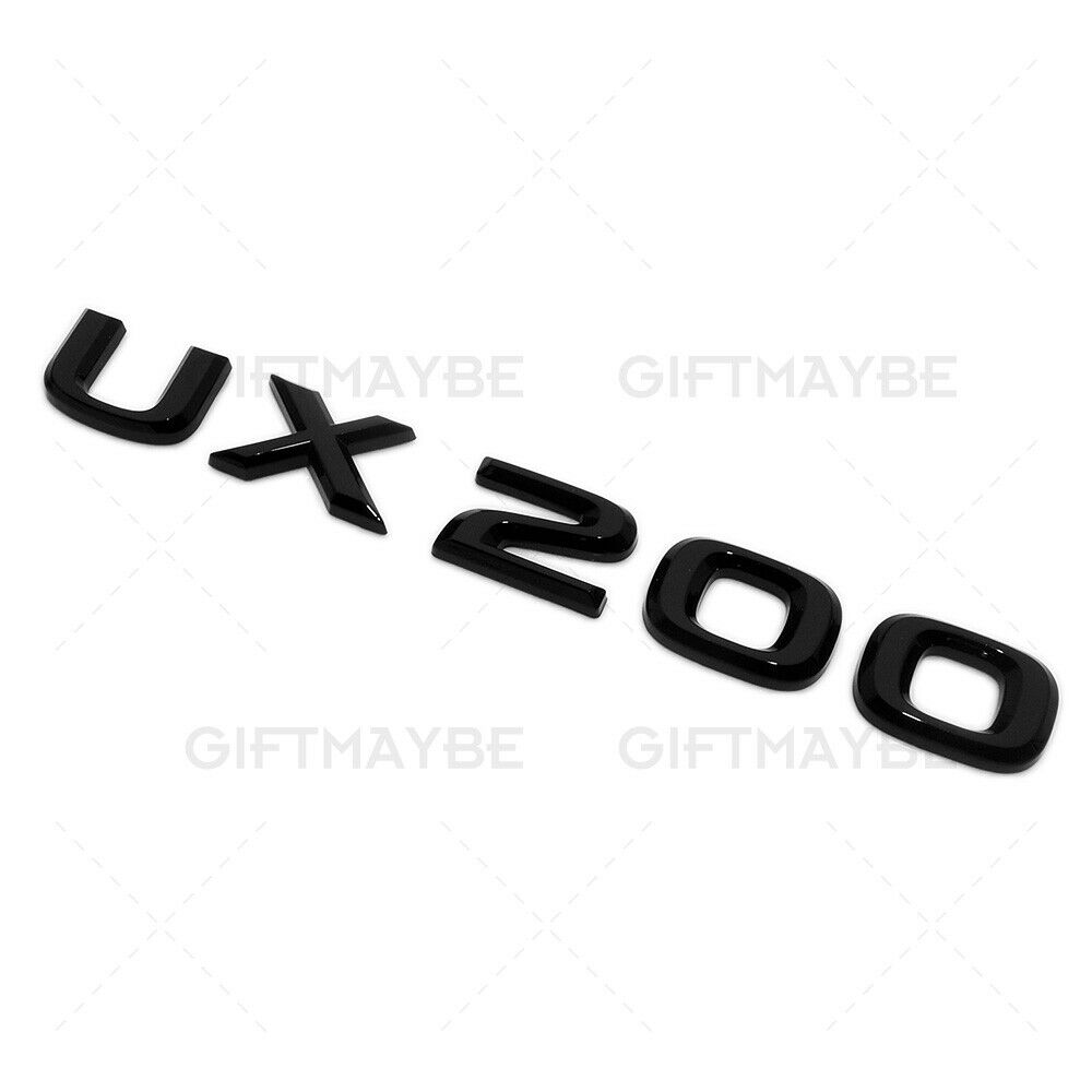 For Lexus Trunk Gloss Black UX 200 Letter Logo Badge Emblem Car Replace F-Sport
