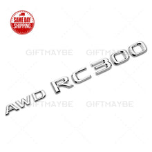 Load image into Gallery viewer, For Lexus Trunk Chrome AWD RC 300 Letter Logo Badge Emblem Car Replace F-Sport