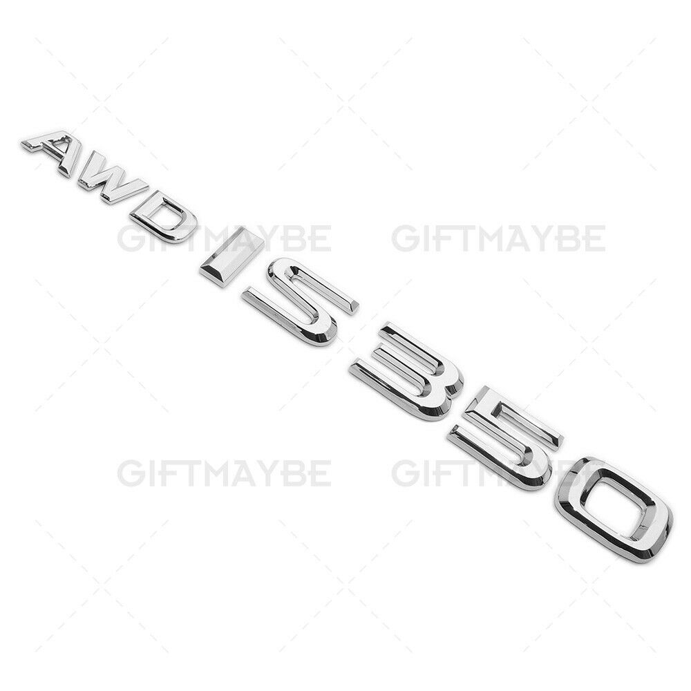 For Lexus Trunk Chrome AWD IS 350 Letter Logo Badge Emblem Car Replace F-Sport