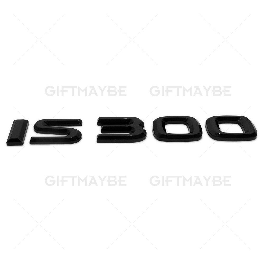 For Lexus Trunk Gloss Black IS 300 Letter Logo Badge Emblem Car Replace F-Sport