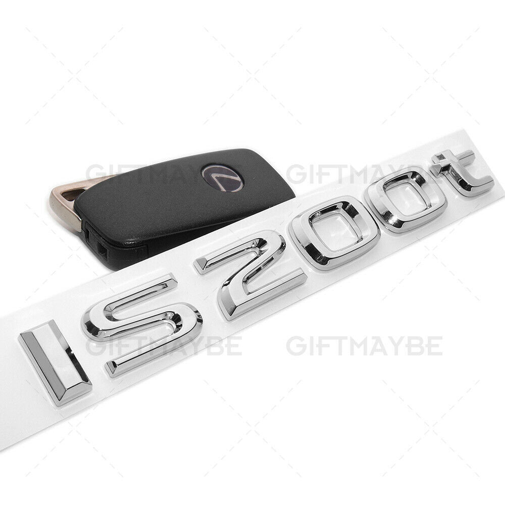 For Lexus Trunk Lid Chrome IS 200t Letter Logo Badge Emblem Car Replace F-Sport
