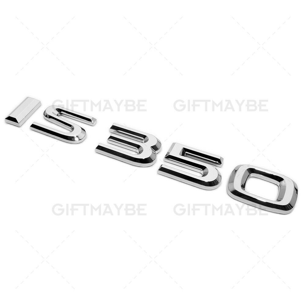 For Lexus Trunk Chrome IS 350 Letter Logo Badge Decal Emblem Car Replace F-Sport