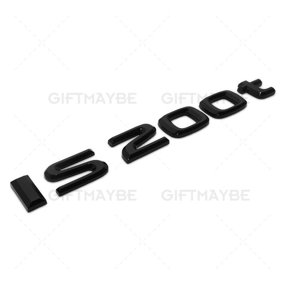 For Lexus Trunk Gloss Black IS 200t Letter Logo Badge Emblem Car Replace F-Sport